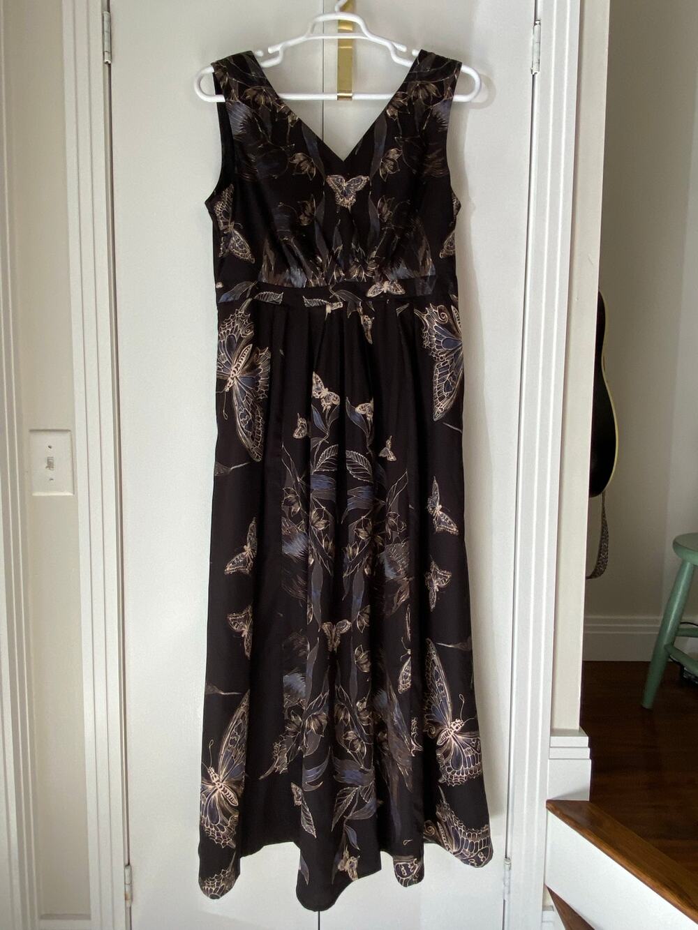 EShakti Butterfly Maxi Dress Sz XL Formal Prom Wedding Guest